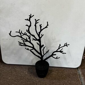 Black Decorative Halloween Tree Sculpture
